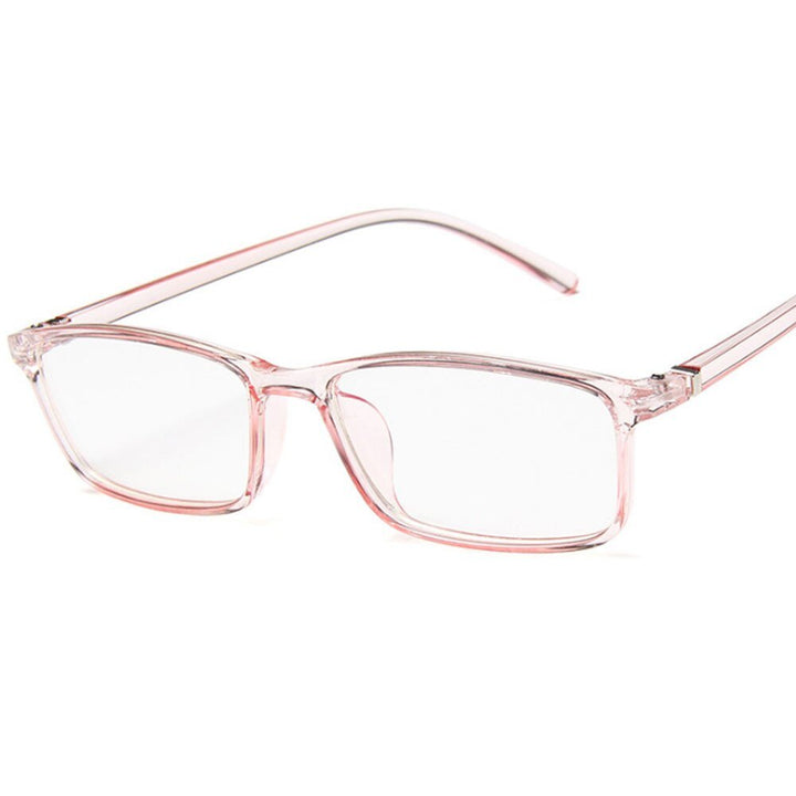Modische PC-Brille mit Blaulichtfilter für Gamer und Büro. Transparentes Gestell, augenschonend.