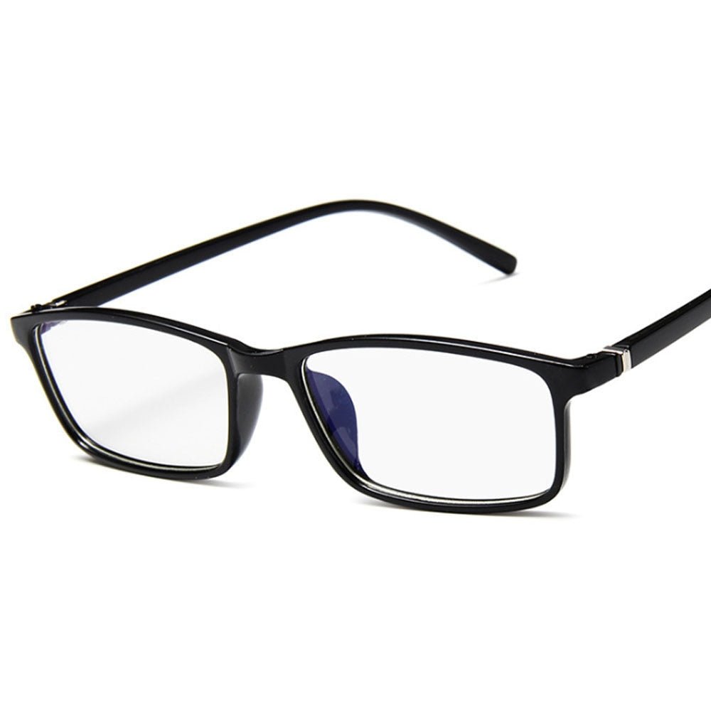 Transparente Gamerbrille ohne Stärke, Blaulichtfilter für lange Gaming-Sessions. Modernes Accessoire.