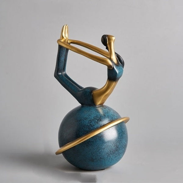 Perfektes Harz Ornament, Damen Meditationsfigur als Geschenk für Yoga Liebhaber & Wohnzimmer.