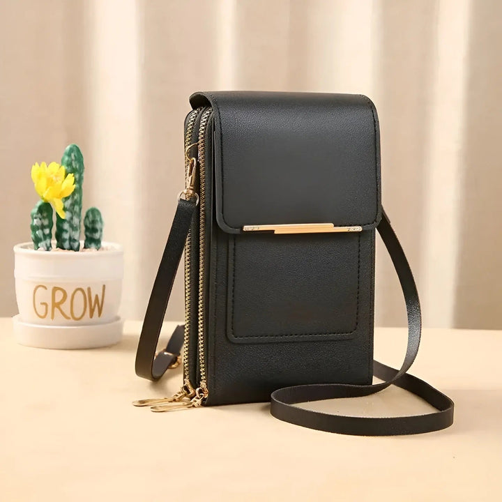 Vielseitige Damen Anti-Diebstahl Schultertasche aus Leder, schützt Wertsachen im Alltag & auf Reisen.
