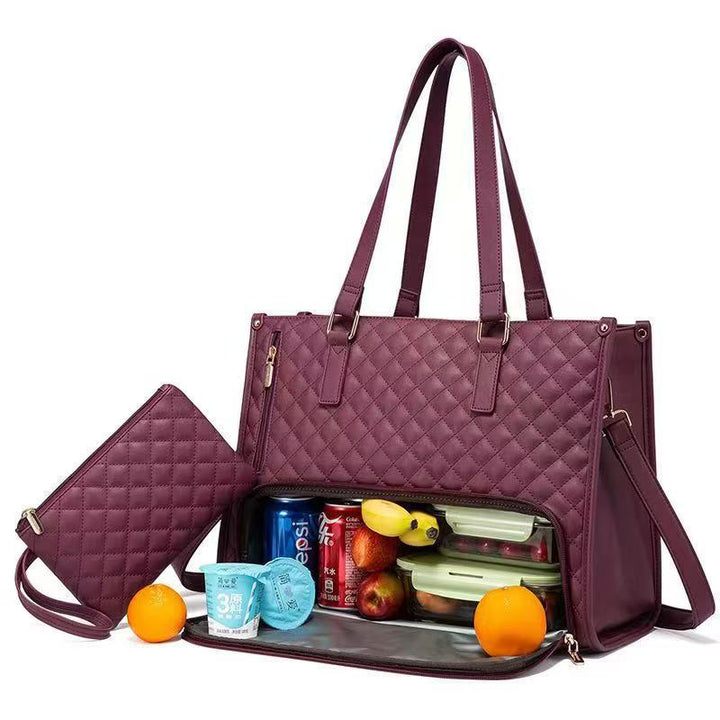 Praktische Damen Bürotasche & Lunchtasche mit integriertem Kühlfach, ideal für stilvolle Frauen.
