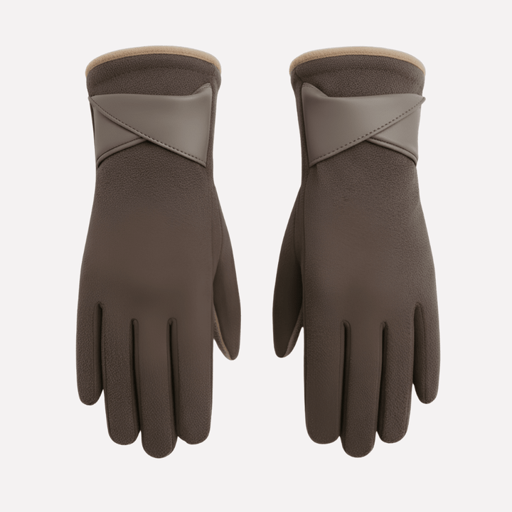 Warme Damenhandschuhe mit Touchscreen-Funktion, ideal für Smartphones. Komfortable Winterhandschuhe für kalte Tage.