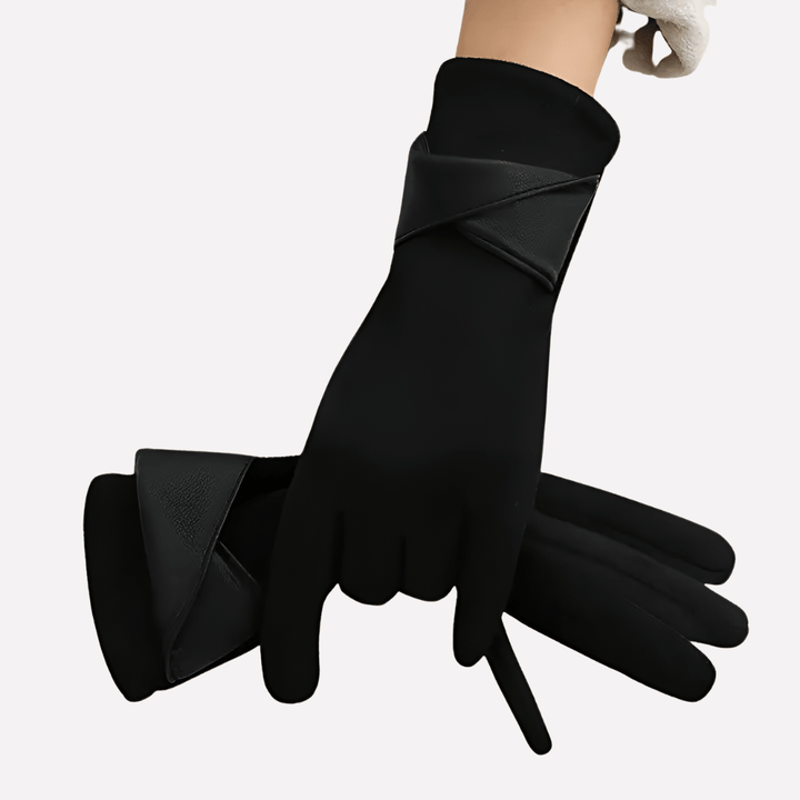 Praktische Touchscreen-Handschuhe für Damen. Warme Outdoor-Handschuhe für den Winter, elegant und funktional.