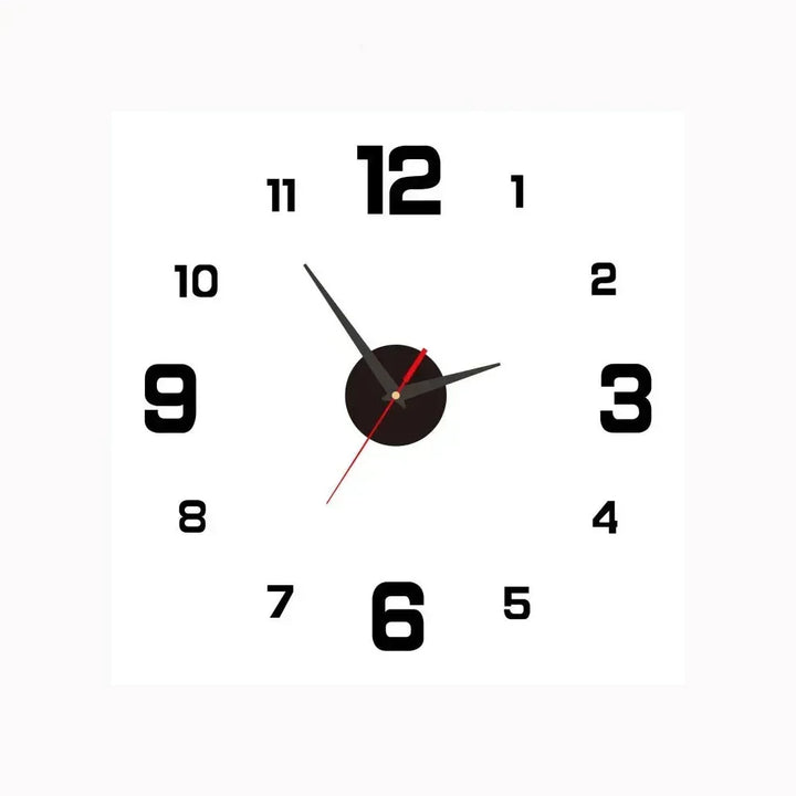 Digitale Wanduhr, geräuschlos, klassisches Design mit modernem Flair, ideal als Geschenk für Zuhause oder Büro.