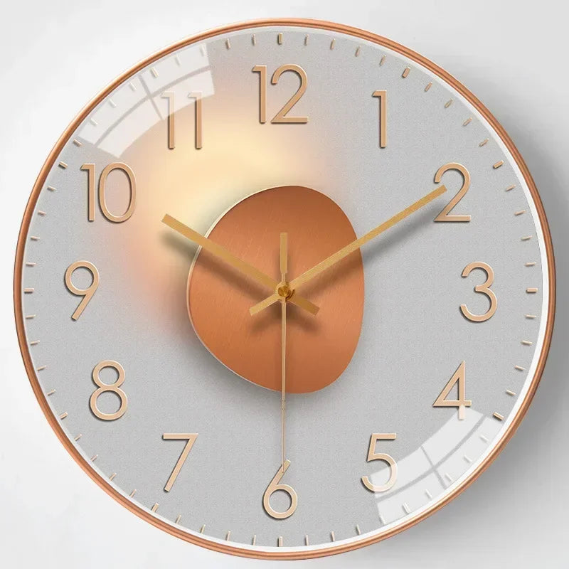 Stilvolle digitale Wanduhr in Schwarz, klassisch-modern, geräuschloses Uhrwerk, als Geschenk perfekt.