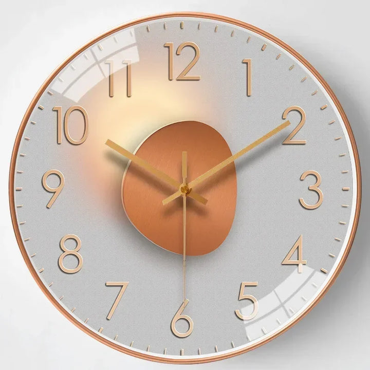 Stilvolle digitale Wanduhr in Schwarz, klassisch-modern, geräuschloses Uhrwerk, als Geschenk perfekt.