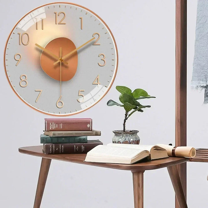 Moderne Digitaluhr, klassisches Flair, hochwertige Verarbeitung, dekorative Uhr für Büro und Wohnzimmer.
