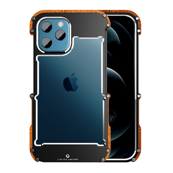 Robuste Holz iPhone Hülle für optimalen Naturschutz. Langlebiges und nachhaltiges Smartphone Zubehör.