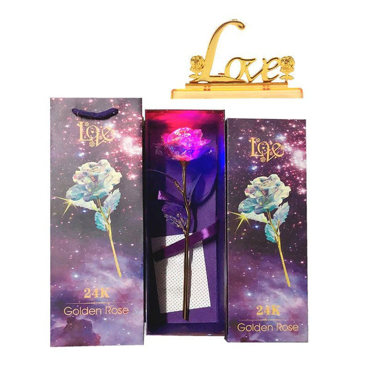 Luxus-Goldrose, 24K vergoldet, die perfekte Geschenkidee für Romantik pur.