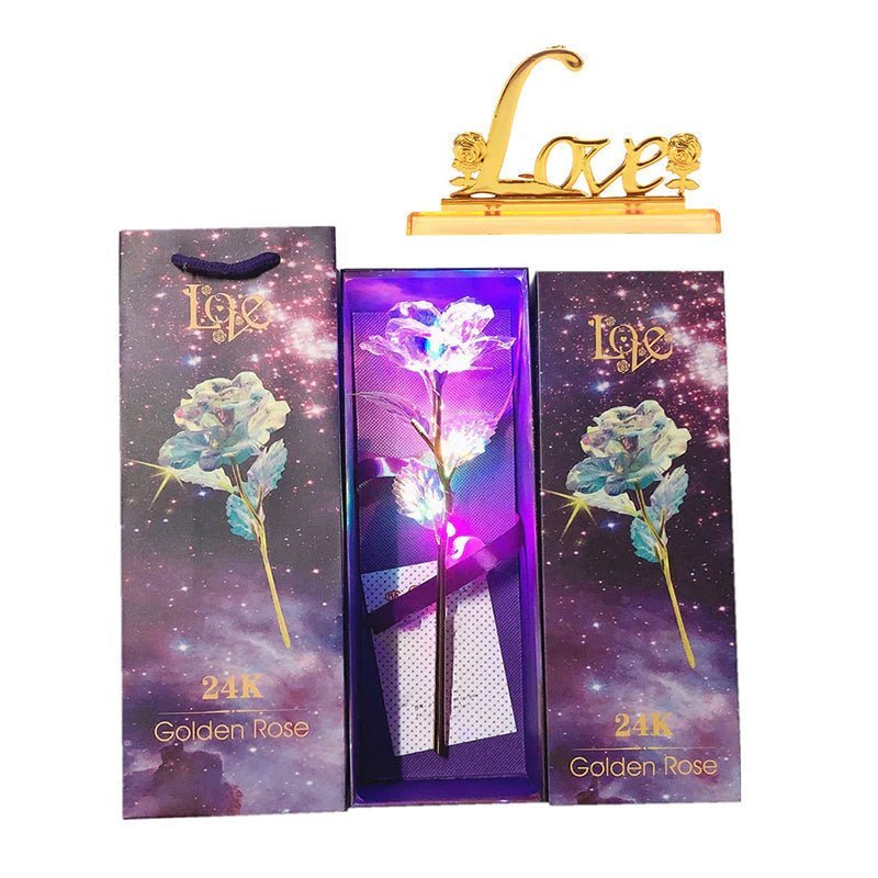 Glänzende Ewige Goldrose, ein unvergessliches Liebesgeschenk für Ihre Liebste.