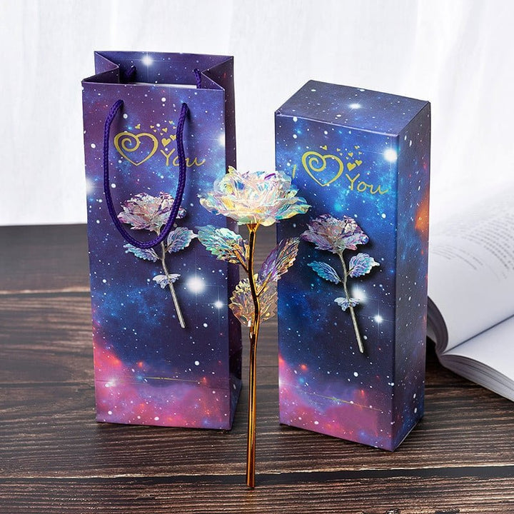 Vergoldete Ewige Rose, ein besonderes Geschenk für Valentinstag oder Jahrestag.