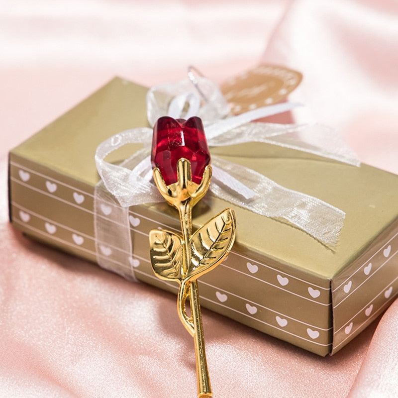 Exquisite Glasrose als einzigartiges Valentinstagsgeschenk & Jahrestagsüberraschung.