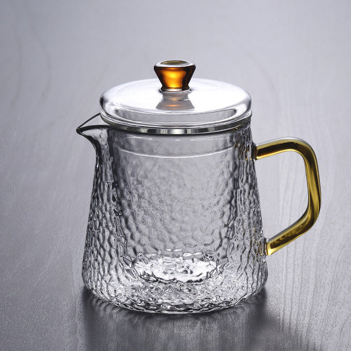 Stilvolle Teekanne aus Glas mit Edelstahlsieb, ein Highlight für jede Küche. Teebereiter.