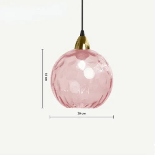 Elegante Glaskugel-Pendelleuchte für Esszimmer und Wohnzimmer, moderne Design-Lampe mit Glas.