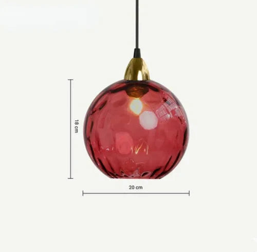 Vielseitige Glas-Hängelampe E27, moderne Innenleuchte für Wohnzimmer & Schlafzimmer, Designlampe.