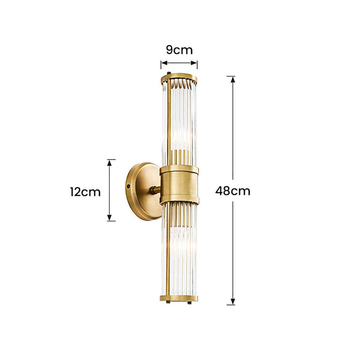 Zeitlose goldene Wandleuchte, moderne & klassische LED-Badleuchte. Design-Statement für luxuriöse Innenräume.