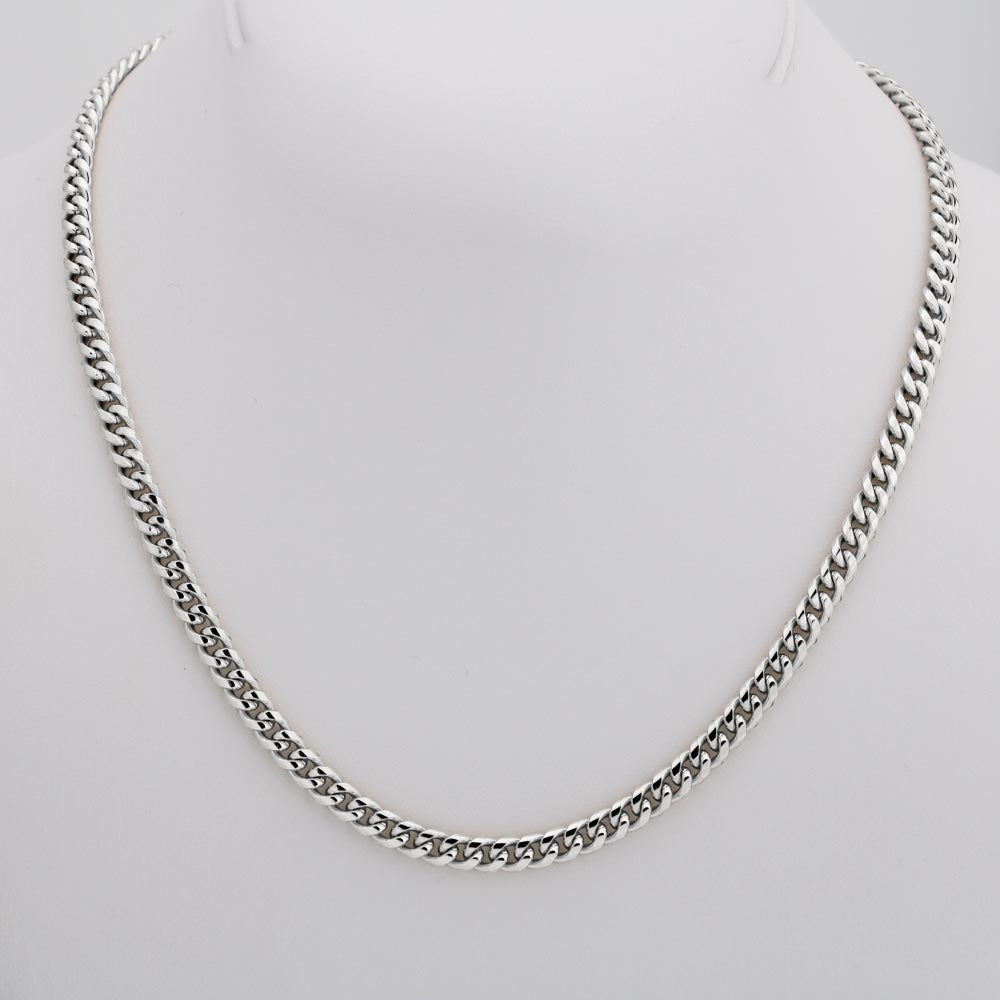 Unisex-Halskette 'Versprechen' in Silber, ein stilvolles und bedeutungsvolles Accessoire für jeden Anlass.
