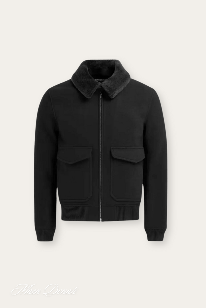 Elegante Herren Winter Bomberjacke: warm, komfortabel, stilvoll für Freizeit und Outdoor-Aktivitäten.