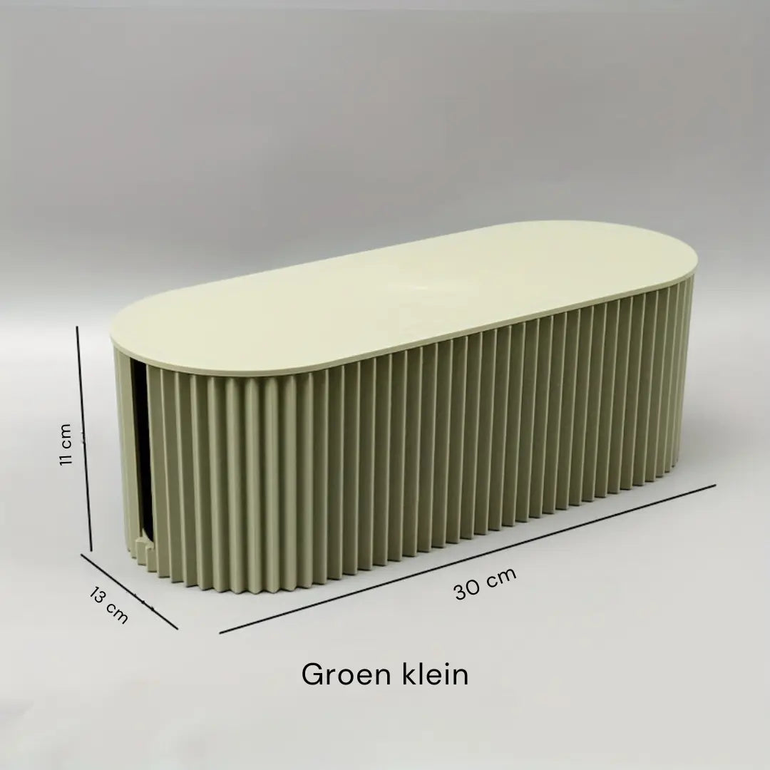 Minimalistische Kabelbox als Schreibtisch-Organizer für ordentliches Home-Office & elegantes Kabelmanagement.