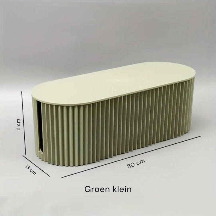 Minimalistische Kabelbox als Schreibtisch-Organizer für ordentliches Home-Office & elegantes Kabelmanagement.
