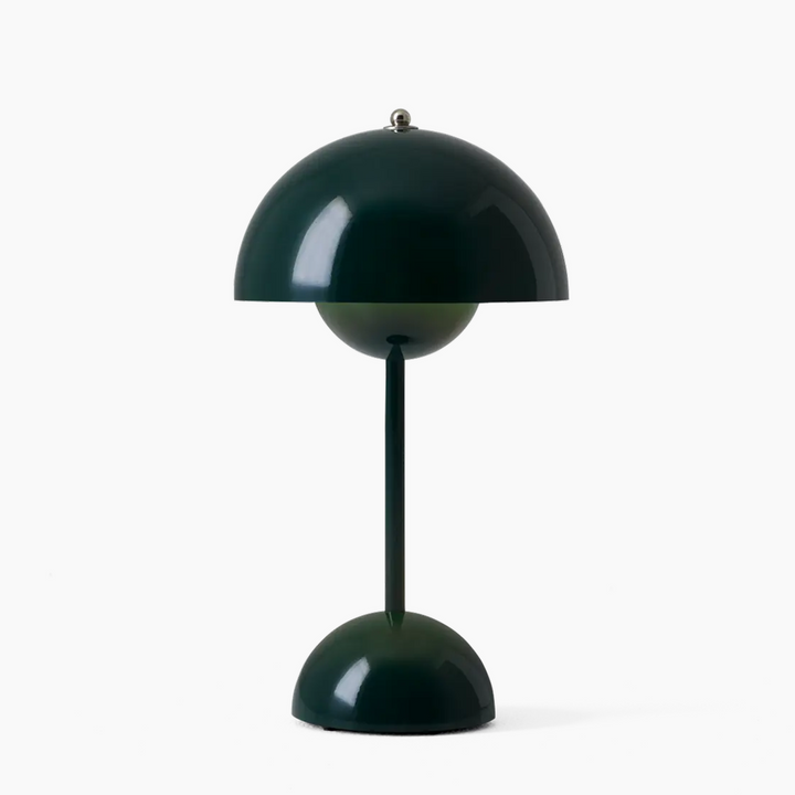 Minimalistische kabellose LED-Tischlampe mit stufenlos dimmbarem Ambiente Licht für moderne Einrichtung.