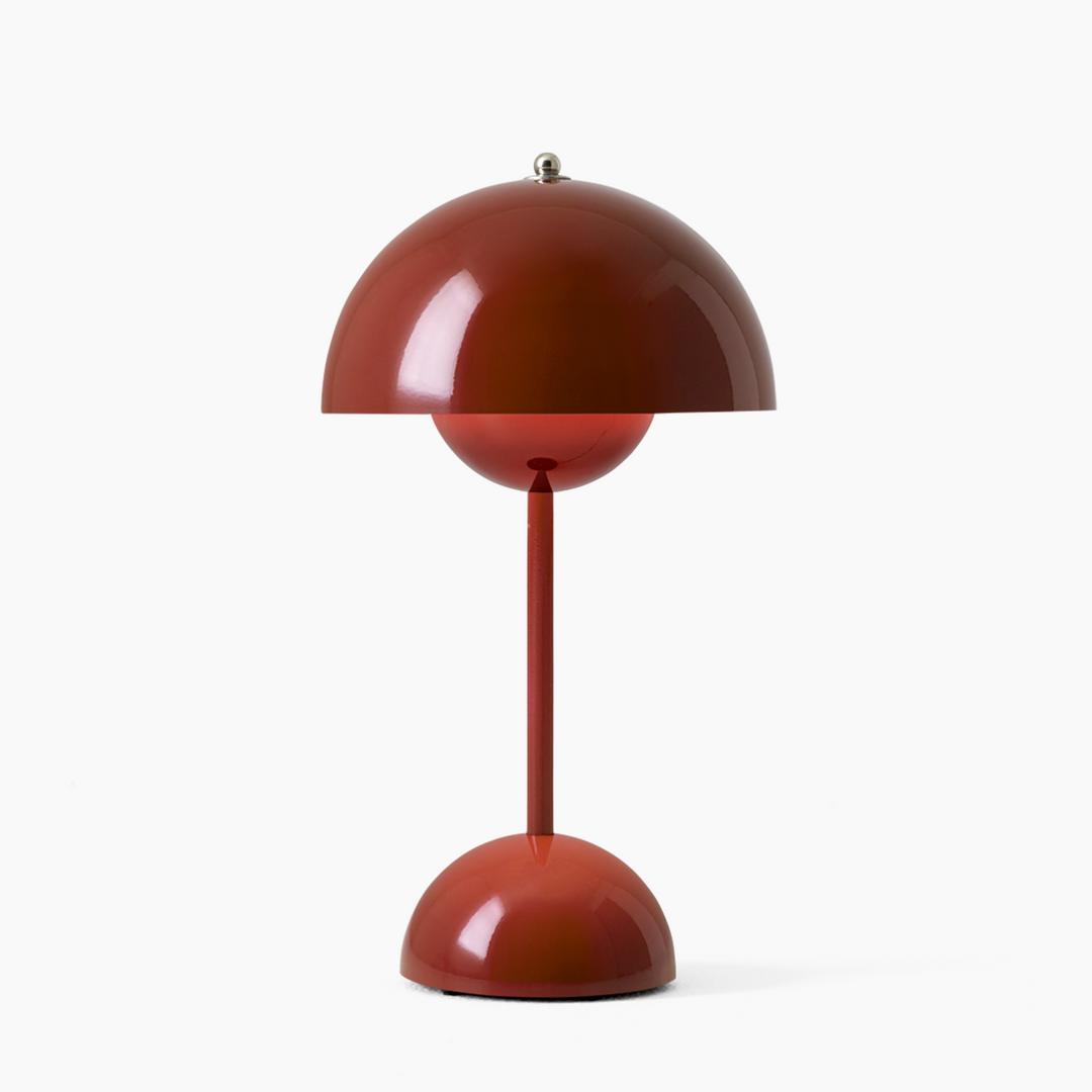 Kabellose LED Tischleuchte mit modernem Design, perfekt als flexible Dekoration.