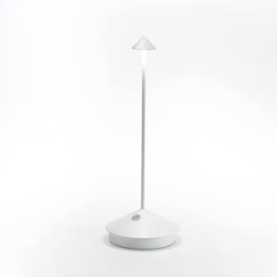 Kabellose dimmbare LED Lampe, modernes Design, dekorativ, perfekt für Tische & Regale, Schwarz, Weiß.