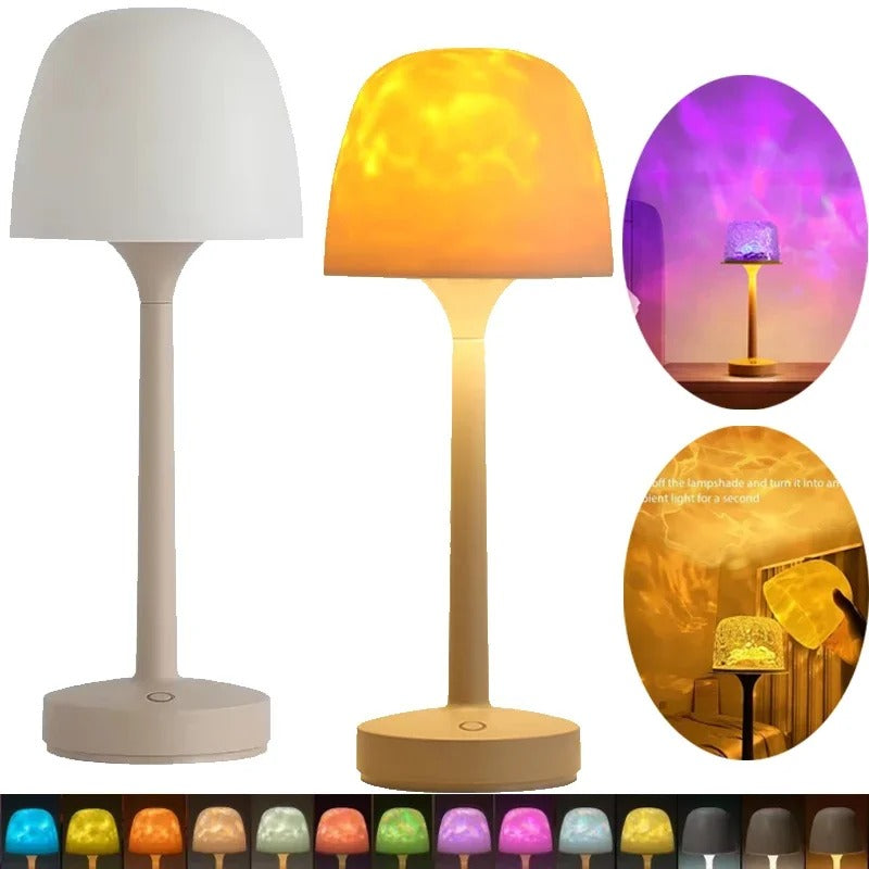 Vielseitige Designlampe als stimmungsvolle Beleuchtung. Kabellose Tischleuchte mit Touch-Funktion für Büro & Zuhause.