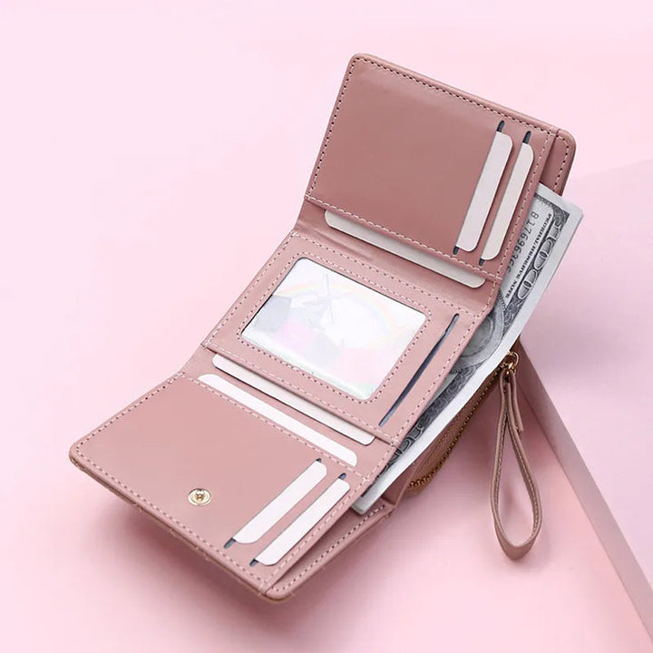 Fashion Damen Portemonnaie, elegant und kompakt. Stilvolle Dreifach-Geldbörse, das perfekte Accessoire.