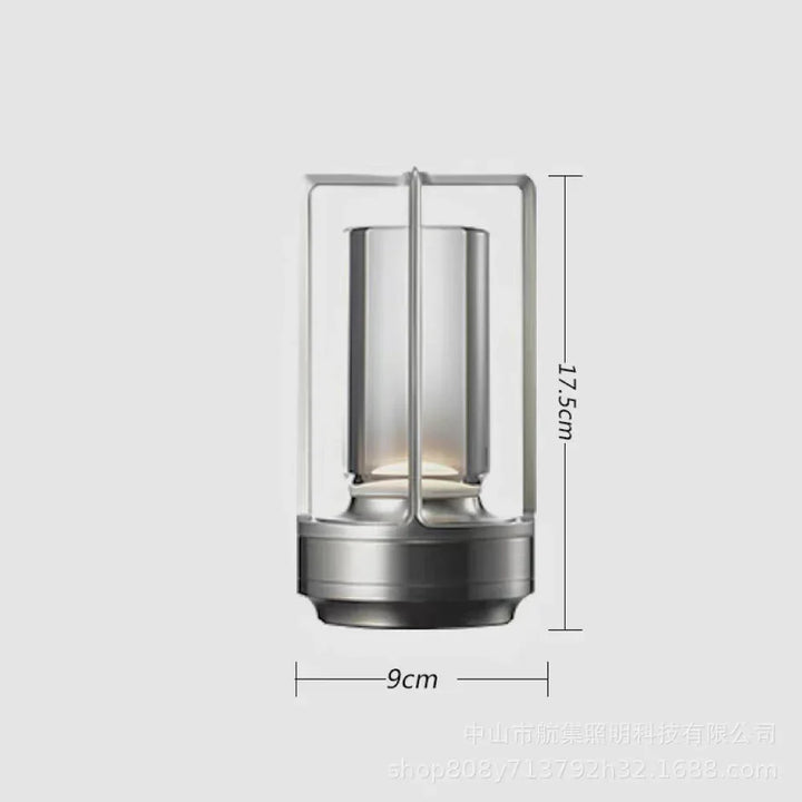 Elegante Akku-Kristall-Tischlampe, wasserdicht, LED-Stimmungslicht für flexible Innen- & Außendekoration.
