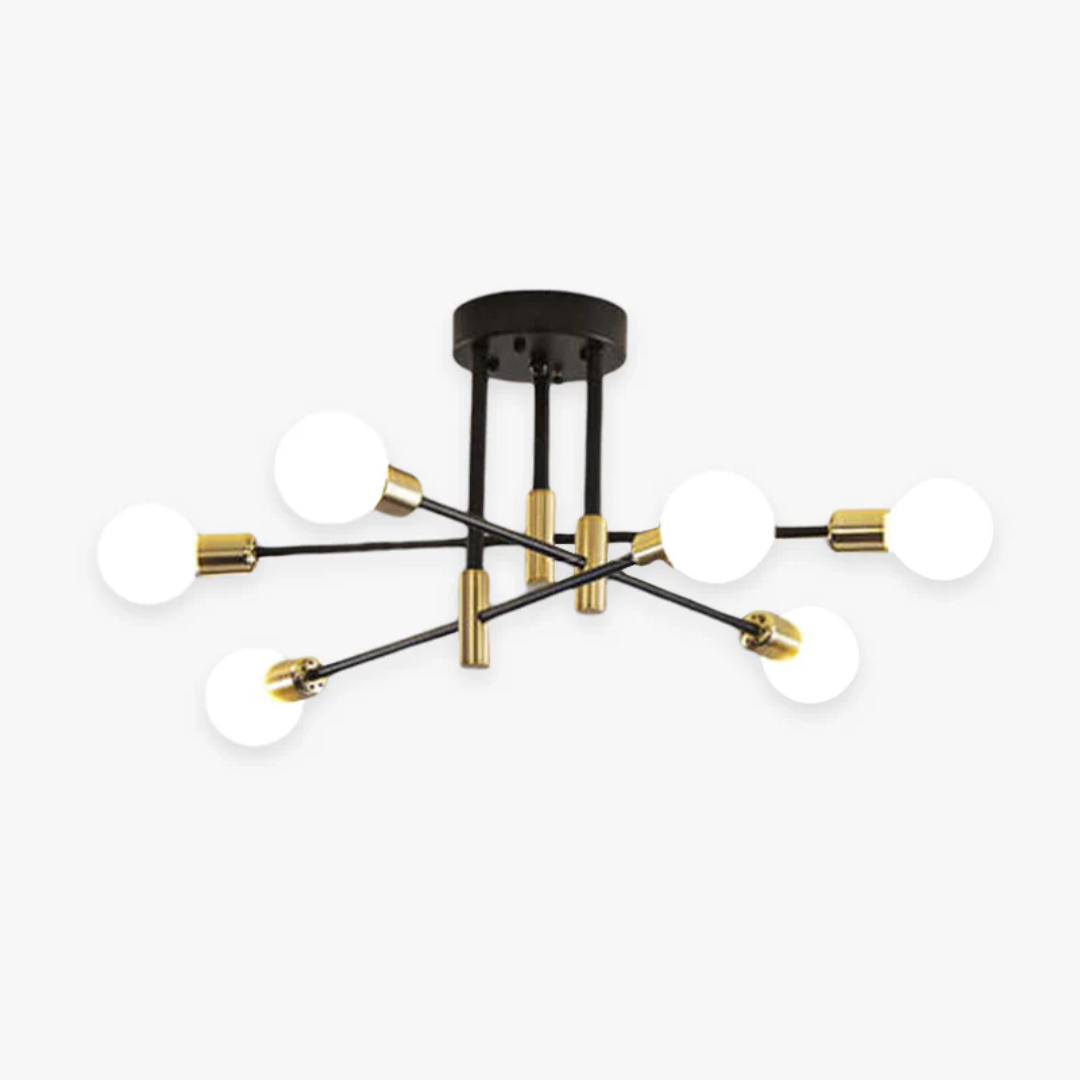 Elegante LED-Deckenleuchte, modern & luxuriös, warmweißes Licht für Wohnzimmer, Schlafzimmer, Esszimmer.