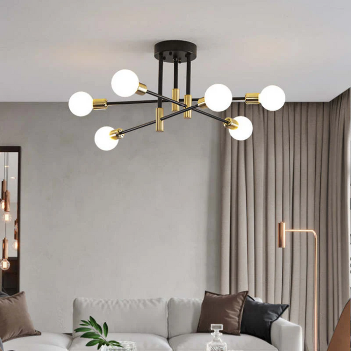 Luxuriöse LED-Deckenleuchte "Lumiere Royale", moderner Kronleuchter, warmweißes Licht für Ihr Zuhause.