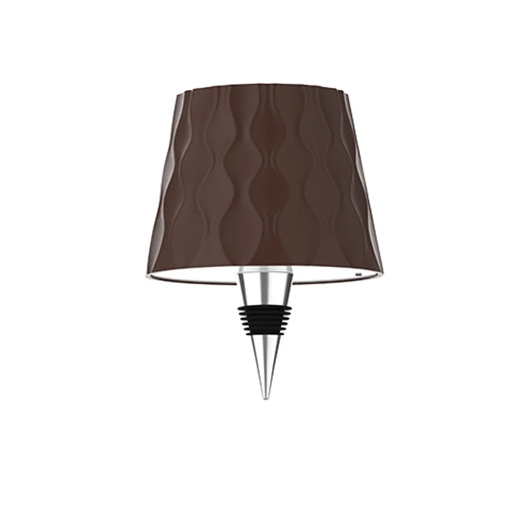 LED-Flaschenlampe mit warmem Licht für gemütliche Atmosphäre, dimmbar & kabellos per Akku nutzbar.