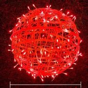 Vielseitige LED-Gartenlampe, Kugelform, farbig, ideal für die Beleuchtung jeder Jahreszeit.