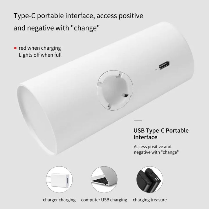 Minimalistische LED-Tischlampe in modernem Design. Dimmbare Stimmungslampe kabellos mit Touch-Steuerung.