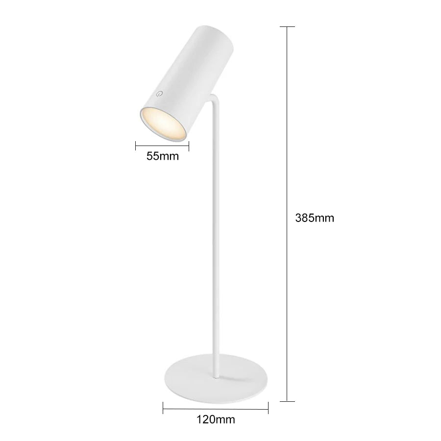 Flexible LED-Leselampe & Arbeitslampe kabellos. Dimmbar, augenschonend mit USB-C, für moderne Beleuchtung.