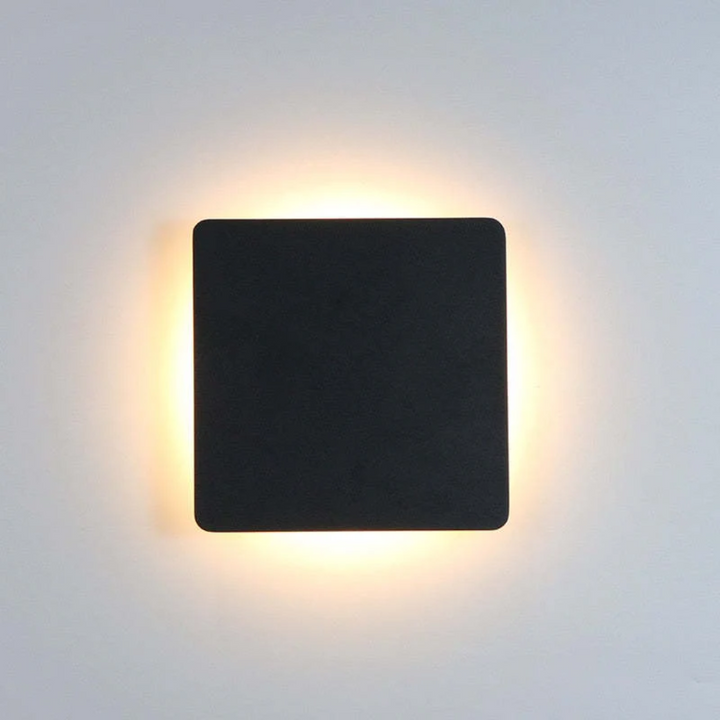 Design-Außenlampe LED, schlankes Profil, ideal für Fassadenbeleuchtung, energieeffizient.