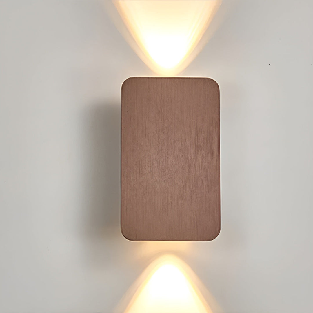 Wandleuchte LED, rechteckig, skandinavisches Flair, für stilvolle Akzentbeleuchtung.