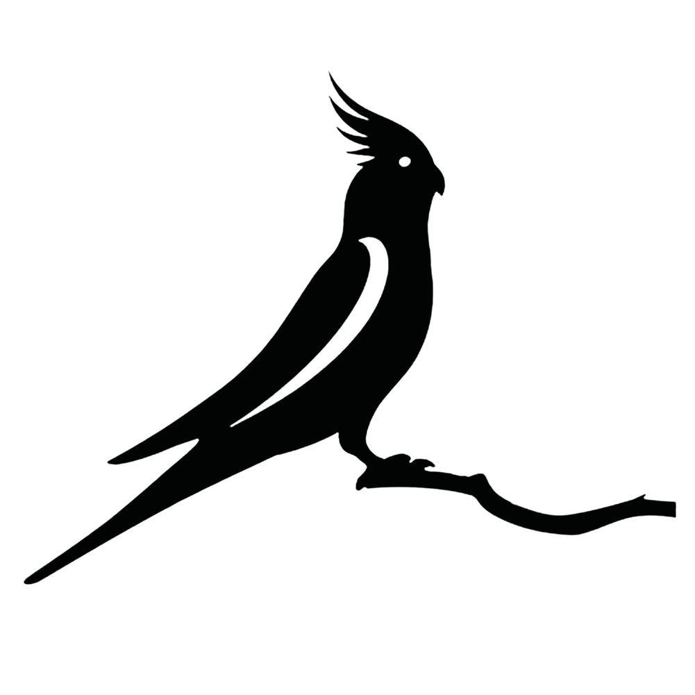 Vielseitige Metall-Vogel-Silhouette als Gartenkunst und Heimdeko; perfekte Metallfigur für jeden Bereich.