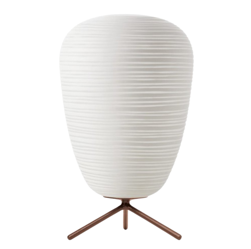 Minimalistische Glaslampe im Zen-Stil, sorgt für sanfte Beleuchtung und stilvolle Wohndekoration.