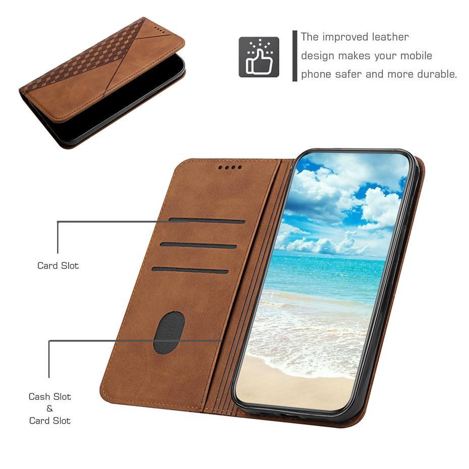 Hochwertige Samsung Galaxy Lederhülle mit integrierter Geldbörsenfunktion, stoßfestem Schutz & Ständerfunktion.