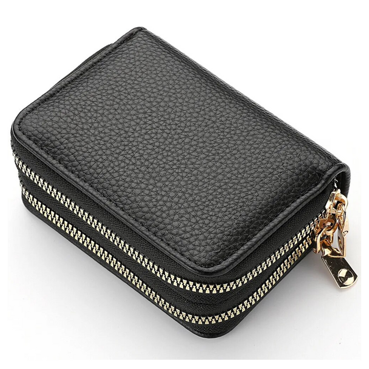 Stilvolle Damen Lychee Geldbörse, Rosa. Kompaktes Portemonnaie, ideal als elegantes Accessoire.