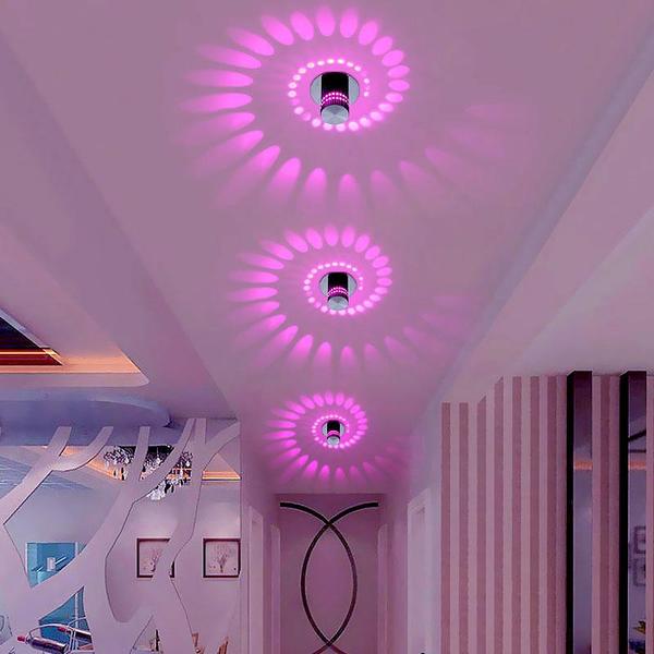 Dekorative LED-Deckenlampe im Spiraldesign, ideal als Schlafzimmerlampe oder Wohnzimmerbeleuchtung.