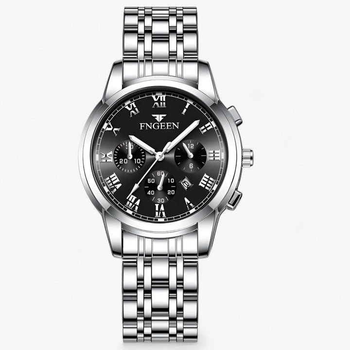 Edle Titan Armbanduhr Clémence für Damen, Leuchtzifferblatt, Datumsanzeige, wasserdicht. Luxuriöses Geschenk.