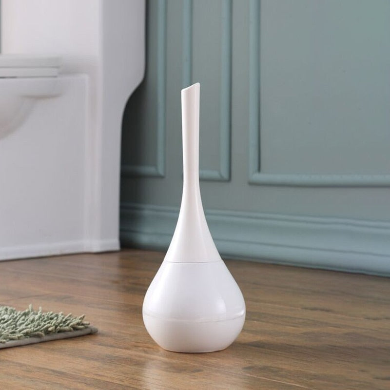Platzsparende Toilettenbürste in schlankem Design, perfekt für kleine Bäder und Gäste-WCs.
