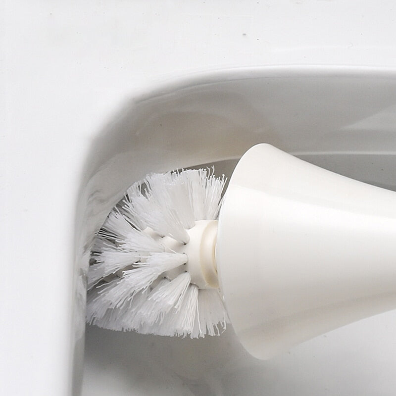 Hygienische Toilettenbürste mit Spritzschutzfunktion, modernes Badaccessoire für effektive & einfache Reinigung.