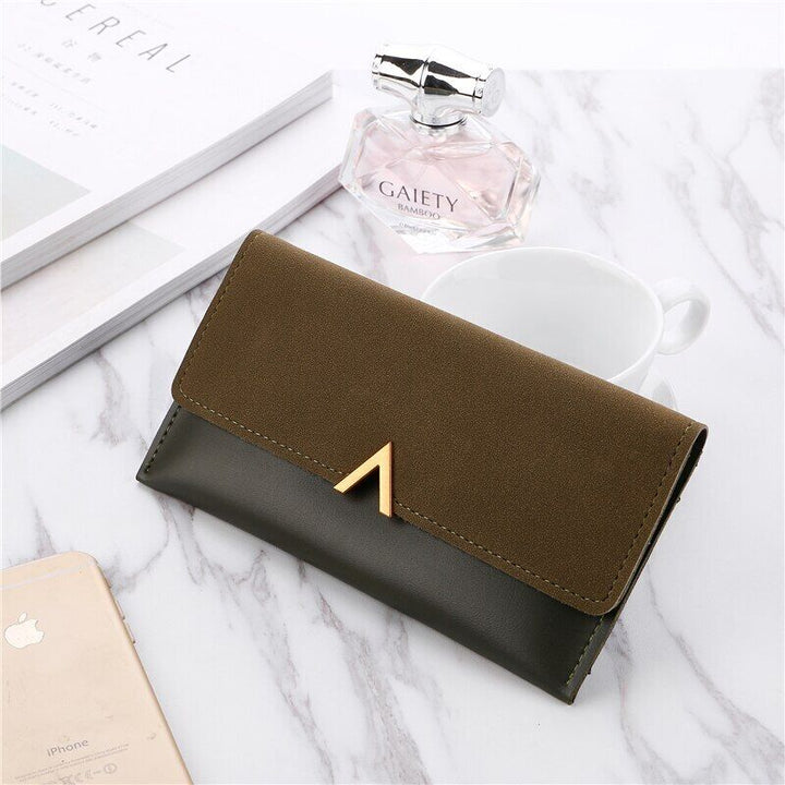 Organizer-Geldbörse unisex, lang, mit geräumigem Münzfach, vielen Kartenfächern & Goldverschluss.