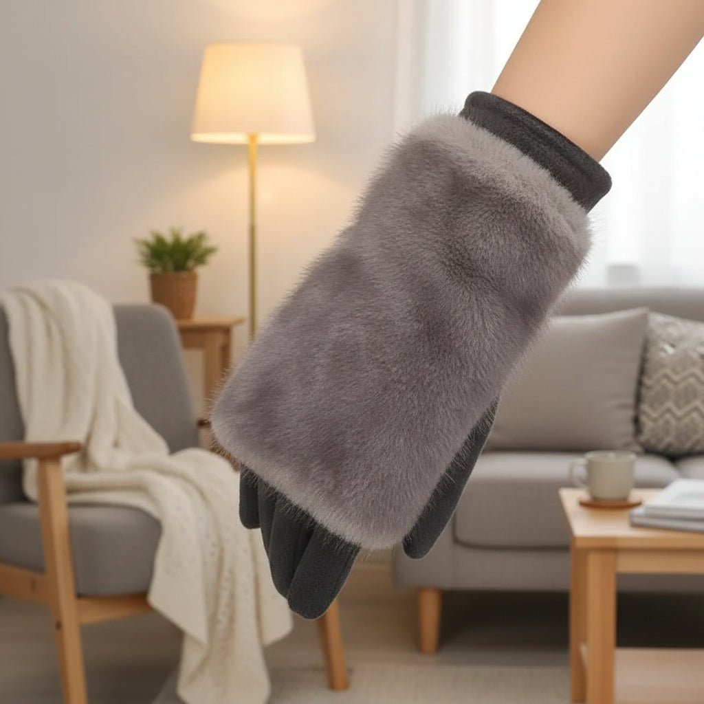 Elegante Unisex Winterhandschuhe mit Touchscreen-Funktion für Damen und Herren, warm & kälteschützend.
