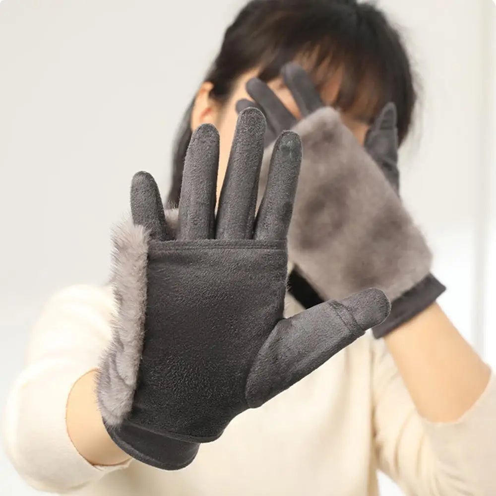 Modische Unisex Winterhandschuhe für Touchscreens, warm, elegant & idealer Kälteschutz im Outdoor-Bereich.