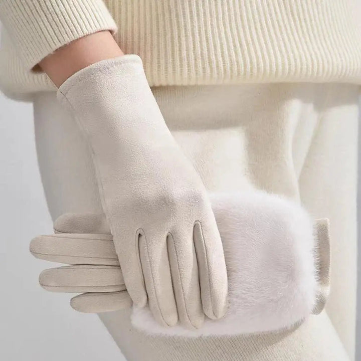 Hochwertige elegante Winterhandschuhe unisex, Touchscreen-fähig, halten Hände warm und geschützt vor Kälte.